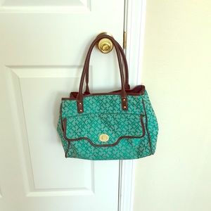 Tommy Hilfiger green shoulder bag